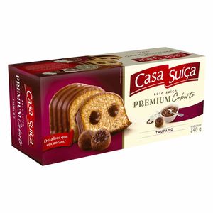 Bolo Premium Coberto Trufado Casa Suíça 340g