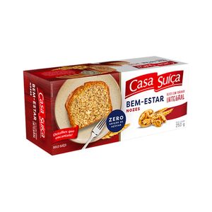 Bolo de Nozes Integral Sem Açúcar Casa Suiça 250g
