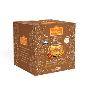 Panetone de Nozes com Recheio de Doce de Leite Sem Glúten Équilibre 380g