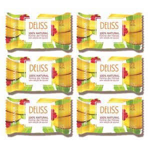 Doce de Frutas Secas de Banana Sem Açúcar Deliss 6 unidades 20g