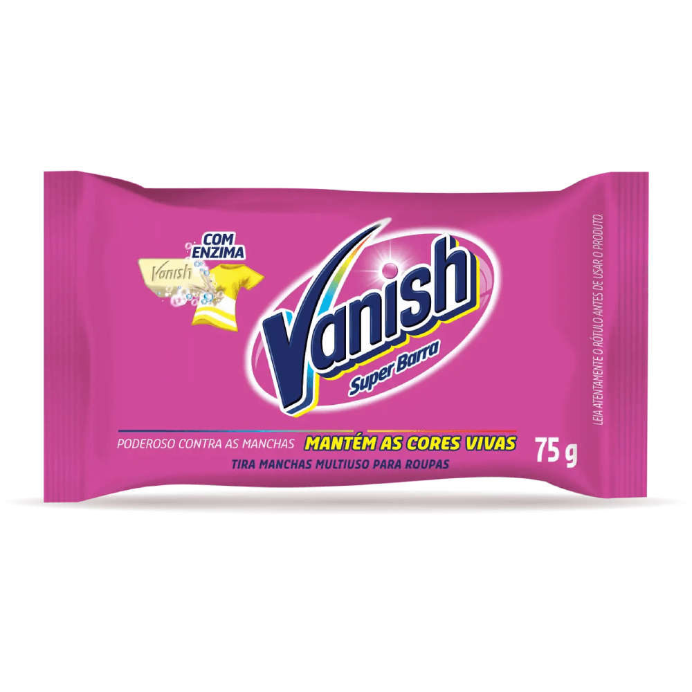 Tira Manchas em Barra Pink Vanish 75g - Casa Santa Luzia