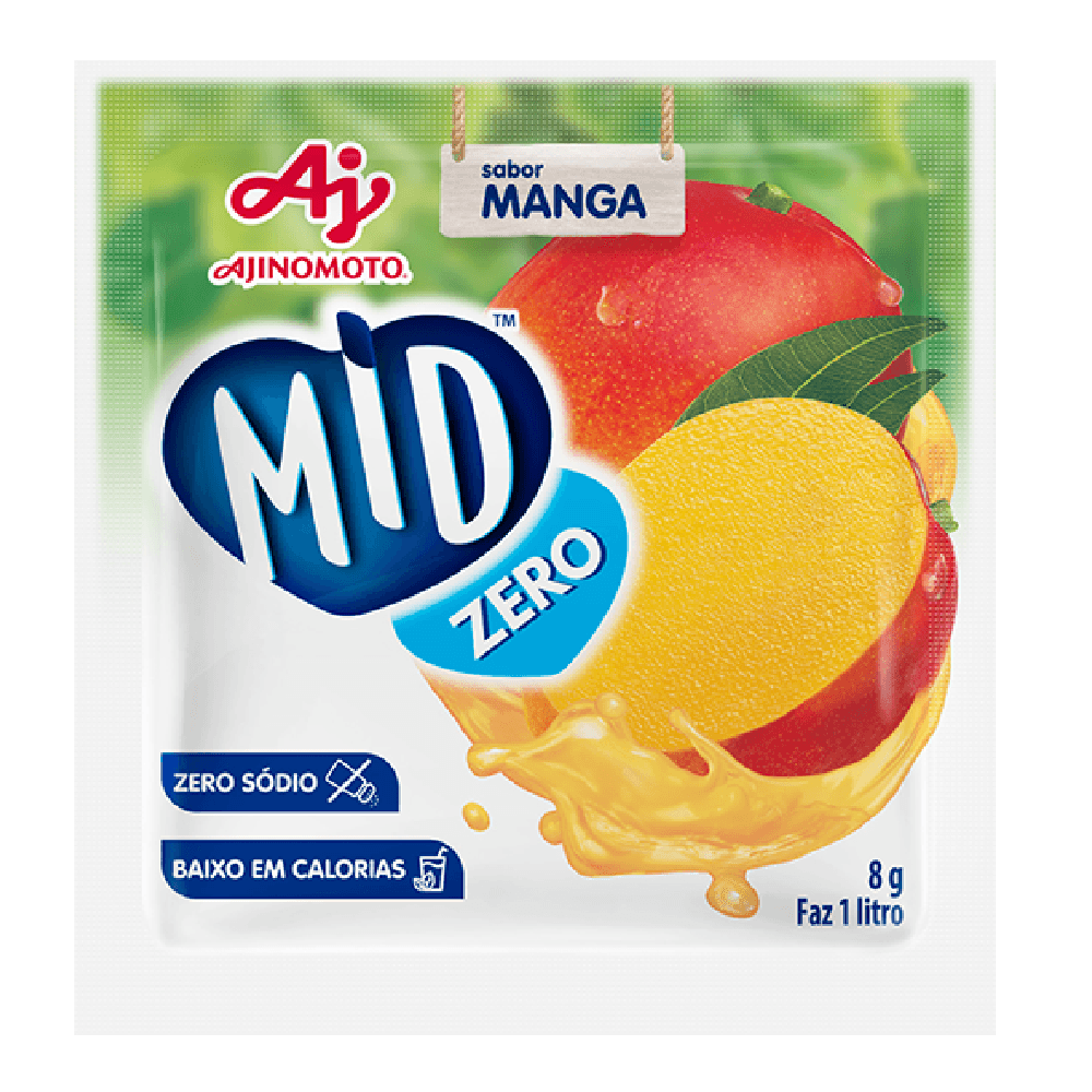 Refresco em Pó Sabor Maracujá Mid Zero 8g - Casa Santa Luzia