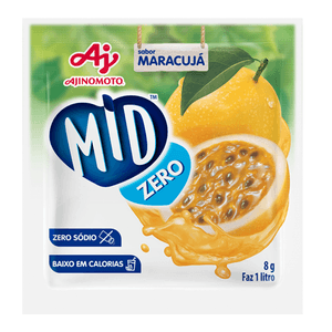 Refresco em Pó Sabor Maracujá Mid Zero 8g