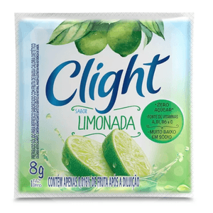 Refresco em Pó Sabor Limonada Sem Açúcar Clight 8g