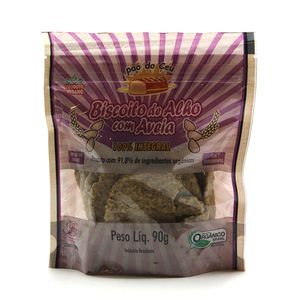 Biscoito de Alho com Aveia Orgânico Pão do Céu 90g