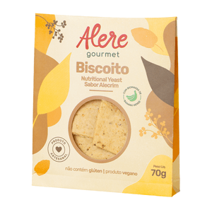 Biscoito Nutricional Yeast Alecrim Sem Glúten Alere Gourmet 70g