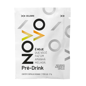 Pré-Drink Vegano Novvo 3 Cápsulas