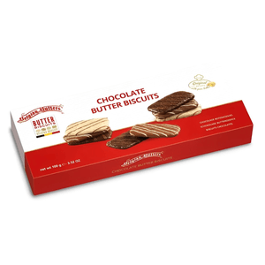 Biscoitos de Canela com Cobertura de Chocolate Belgian Butters 100g