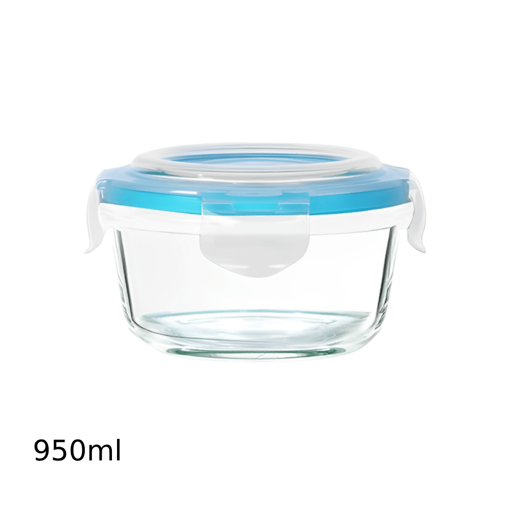 Pote Hermético de Vidro Redondo Wunderhaus 950ml