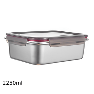 Pote de Aço Inox Retangular Wunderhaus 2,250ml
