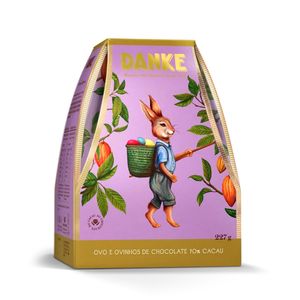 Ovo e Ovinhos de Chocolate 70% Cacau Danke 227g