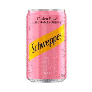 Schweppes Tônica Rosé Sabor Frutas Vermelhas 220ml