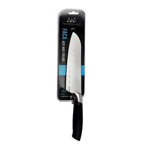 Faca Aço Inox Polido Tipo Santoku Wunderhaus 1 Unidade