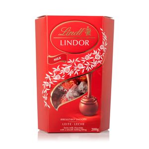 Chocolate Lindt Lindor Cornet Ao Leite 16 unidades 200g