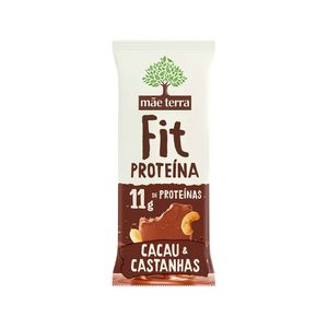 Barra de Cacau e Castanhas Vegana Fit Proteína Mãe Terra 40g