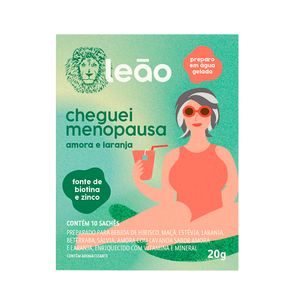 Chá Sabor Amora e Laranja Cheguei Menopausa Leão 10 sachês