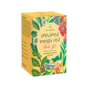 Chá Misto Energia Vital Bela Gil Iamaní 15 Sachês