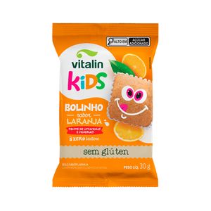 Bolinho Sabor Laranja Kids Sem Glúten Vitalin 30g