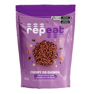 Crispy de Quinoa com Chocolate ao Leite, Caramelo e Flor de Sal Repeat 50g