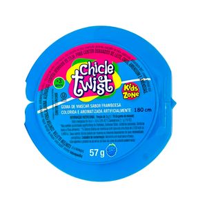 Chiclete Twist Sabor Framboesa Kids Zone 57g