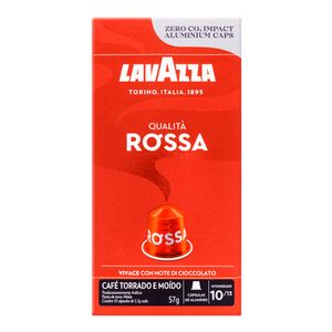 Café Torrado e Moído Qualità Rossa em Cápsulas Lavazza 57g