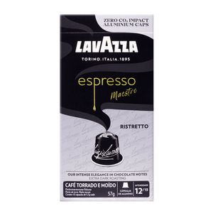 Café Torrado e Moído Espresso Ristretto em Cápsulas Lavazza 57g