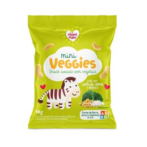 Mini Snack Assado com Vegetais Sem Glúten Nhami Mami 18g