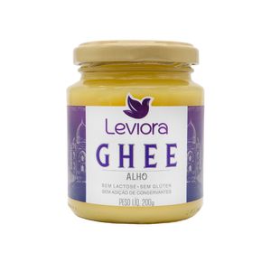 Manteiga Ghee com Alho Sem Lactose Leviora 200g