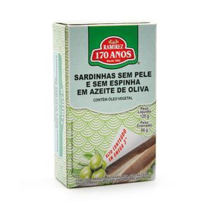 Sardinhas Sem Pele e Sem Espinha em Azeite de Oliva Ramirez 125g