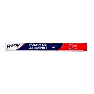 Folha de Alumínio Pratsy 7,5mx30cm