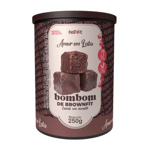 Bombom de BrownFit Sem Glúten E Lactose Chocolate Belga Com Whey Food4Fit 300g