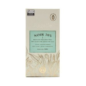 Barra de Chocolate 70% Cacau com Açúcar de Coco Vegano Regalle 80g