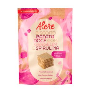 Biscoito de Gergelim e Spirulina Alere Gourmet 50g