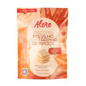 Biscoito de Polvilho com Farinha de Pipoca Sem Glúten Alere Gourmet 40g