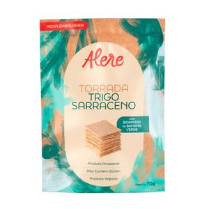 Torrada de Trigo Sarraceno Sem Glúten Alere Gourmet 70g