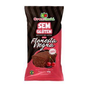 Bolinho Floresta Negra Menos Açúcar Sem Glúten e Sem Lactose Grani Amici 40g