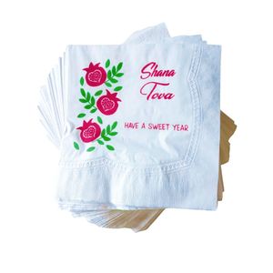 Guardanapo Miropel Shana Tova Romã - 50 Unidades