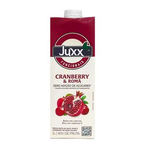 Suco Juxx de Cranberry & Romã - Baixo Teor de Açúcar - 1L