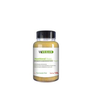 Suplemento Alimentar Nutricional Yeast flocos Wvegan - 120g