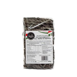 Macarrão Fettuccine N°2 All Nero Di Seppia  Quinta de Minas - 500g