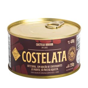 Costela Bovina Cozida Lata Costelata Cubos - 400g