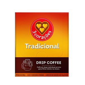 Café 3 Corações Drip Tradicional - 100g