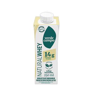 Bebida Shake Whey Verde Campo Baunilha - 250ml (14g de Proteína)