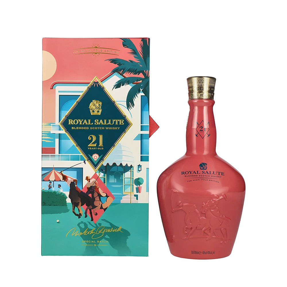 Whisky Royal Salute 21 Anos Miami Limited Edition - 700ml - Casa