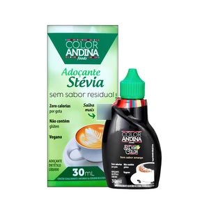 Adoçante Líquido Color Andina Foods Stevia - 30ml
