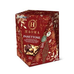Panettone Haoma Trufado com Gotas de Chocolates 56% Cacau Sem Açúcar - 620g
