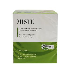 Chá Misto Orgânico Inspira Sabor Menta, Limão, Capim Limão e Alecrim Misté - 15g