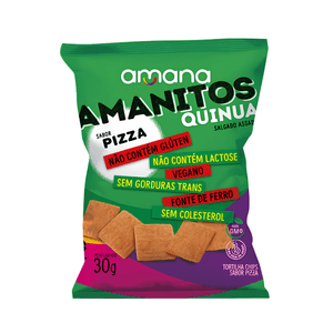 Snack Amanitos Sabor Pizza Sem Glúten - 30g
