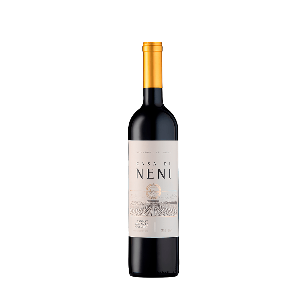 Vinho Caetano Vicentino Tinto Seco Brasil Casa Di Neni Alicante Bouschet, Tannat 750ml
