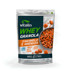 Granola Whey Vitalin Caramelo e Amêndoa Zero - 180g